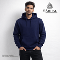 Men's solid colour hoodie: Navy blue