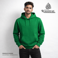 Men's solid colour hoodie: green