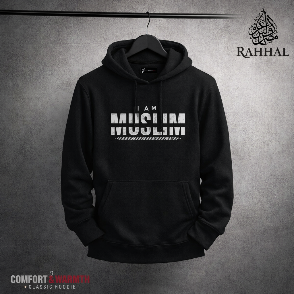 Men's islamic hoodie: Black