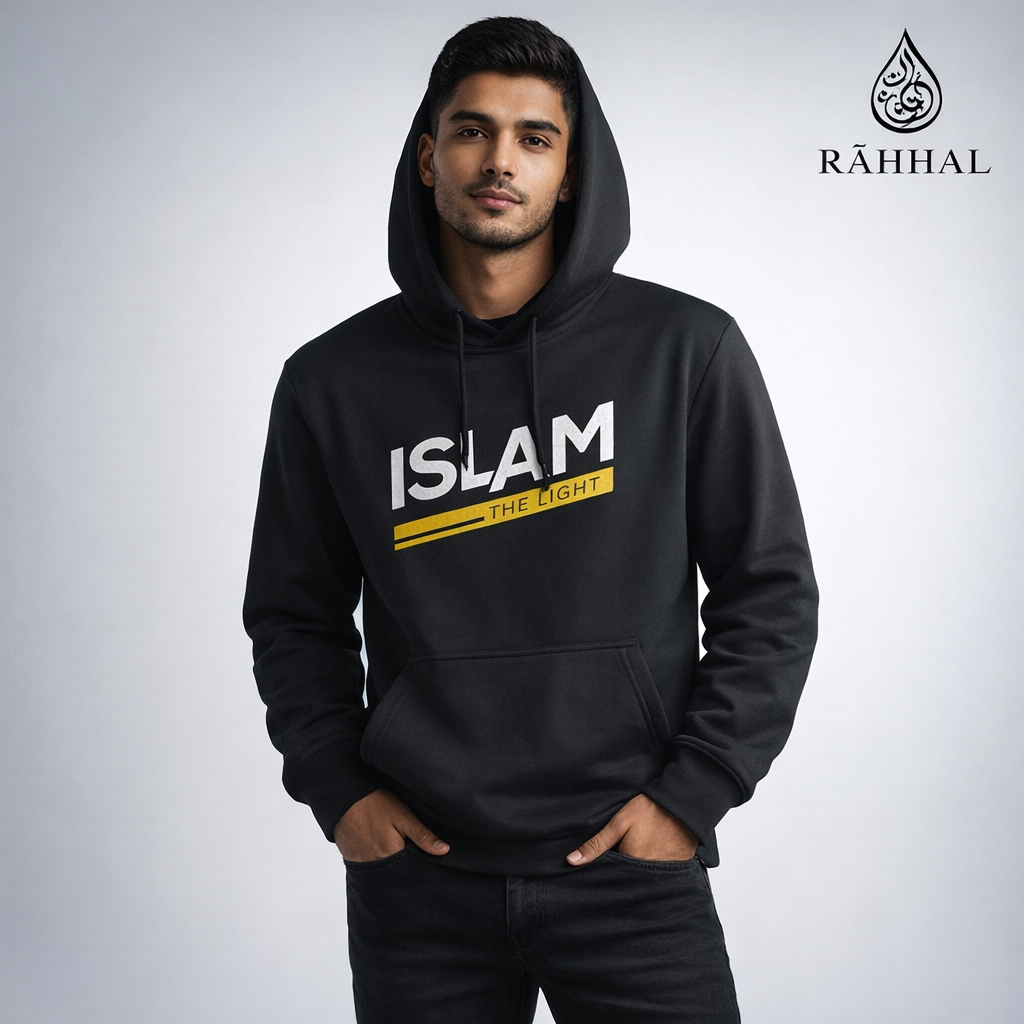 Men's islamic hoodie: Black